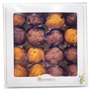 16 Mini Muffins voorverpakt - Macaronstore.nl