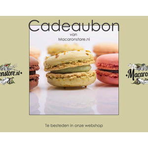 Cadeaubon Macaronstore.nl €15,- - Macaronstore.nl